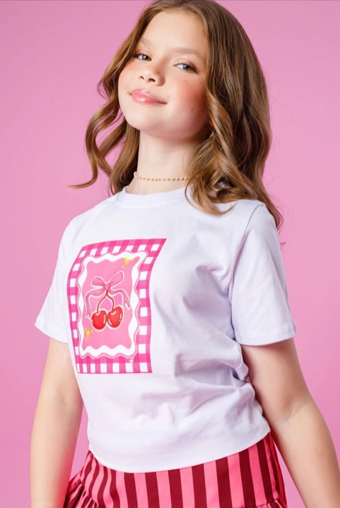 T-shirt em Malha Fio